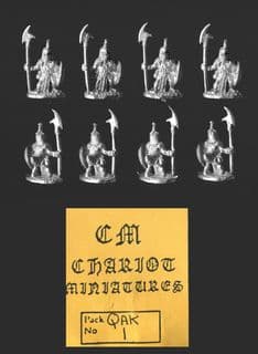 Chariot Miniatures 15mm Fantasy QAK1 Armoured Ducks with Halberd (x 8)