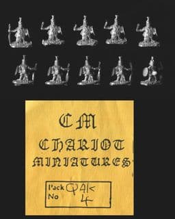 Chariot Miniatures 15mm Fantasy QAK4 Duck Young Egg Guard with Sling (x 10)