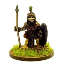 Chariot Miniatures 15mm Fantasy QAK5 Armoured Ducks with Spear (x 8)