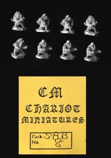 Chariot Miniatures 15mm Fantasy SBB08 Armoured Dwarves Firing Crossbow (x 8)