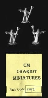 Chariot Miniatures 15mm Fantasy SHE2 Egyptian Magicians/Clerics (x 3 figs)