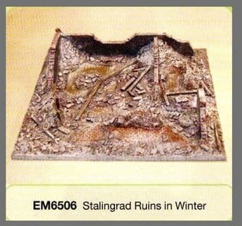 Conflix Painted 15mm/20mm Terrain EM6506 Stalingrad Ruins (Winter)