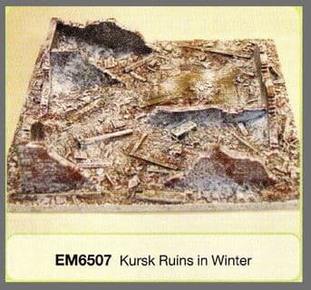 Conflix Painted 15mm/20mm Terrain EM6507 Kursk Ruins (Winter)
