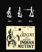 Dixons 15mm Indian Mutiny 1857-1858: BR British Officers on Foot (x 3 different figs)