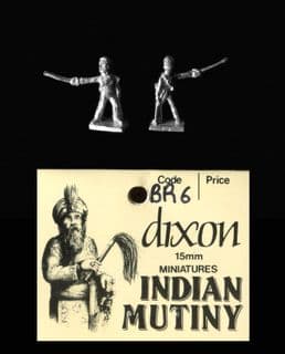 Dixons 15mm Indian Mutiny 1857-1858: BR06 Gurkha Officer (x 5)