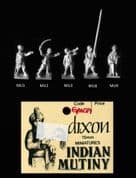 Dixons 15mm Indian Mutiny 1857-1858: GMCP1 Mutineer Command Pack (x 5 diff figs)