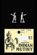 Dixons 15mm Indian Mutiny 1857-1858: MU1 Mutineer Leader Pointing, Wearing Turban (x 5 figs)