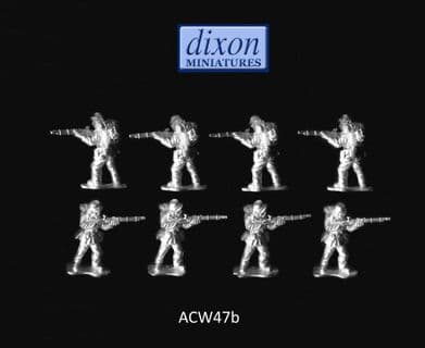 Dixons 25mm/28mm ACW: ACW047b Sharpshooter Standing Firing (Kepi) x 8