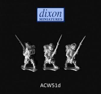 Dixons 25mm/28mm ACW: ACW051d Zouave Advancing (Turban) x 3