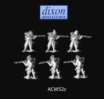Dixons 25mm/28mm ACW: ACW052c Zouave Standing Firing (Fez) x 6