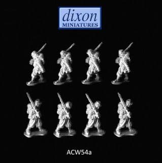 Dixons 25mm/28mm ACW: ACW054a Zouave Marching (Kepi) x 8