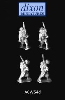 Dixons 25mm/28mm ACW: ACW054d Zouave Marching (Turban) x 4