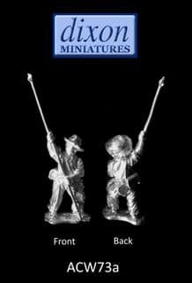 Dixons 25mm/28mm ACW: ACW073a Confederate Standard Bearer (Hat) x 1