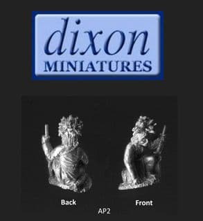 Dixons 25mm/28mm American Indian Wars: AP02 Apache Scout Kneeling (x 1 fig)