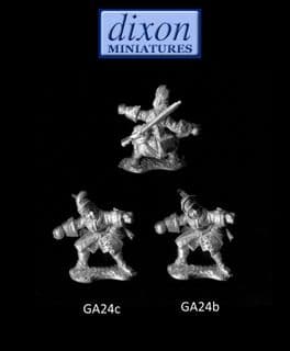 Dixons 25mm/28mm Louis XIV GA24b &c French Grenadiers Throwing Grenade (x 3)