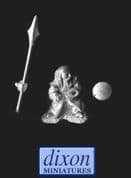 Dixons 25mm Fantasy DW11 Dwarf at ready with Spear & Shield (x 1 fig)