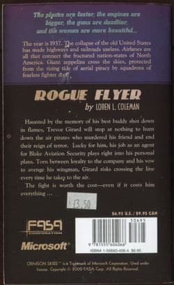 FASA Crimson Skies Novel: Rogue Flyer, Book 1 of Wings of Justice, A Spicy Airtales Adventure