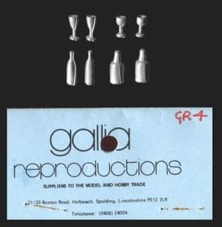 Gallia 1/32 Scale (54mm) GR04 Goblets and Bottles (8 models)