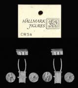 Hallmark 15mm Carts & Wagons CW05a Tumbril (solid wheels) (2 models)