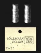 Hallmark 15mm Carts & Wagons CW23 Wagon Covers with Hoop Supports (2 models)