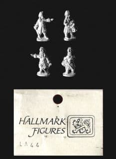 Hallmark 15mm League of Augsberg LA44 Dismounted Dragoon Officer & Drummer in Fur Cap (4)