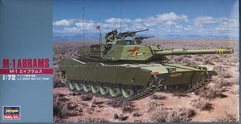 Hasegawa 1.72 scale MT 33 Modern US M-1 Abrams MBT
