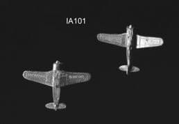 Heroics & Ros 6mm WWII Italian Aircraft IA101 Fiat G50 Fraccia Fighter x 2