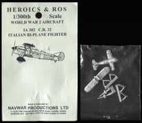 Heroics & Ros 6mm WWII Italian Aircraft IA302 Fiat CR.32 Biplane Fighter x 1