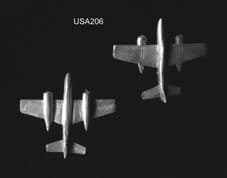 Heroics & Ros 6mm WWII US Aircraft USA206 Grumman F7F Tigercat Heavy Fighter x 2
