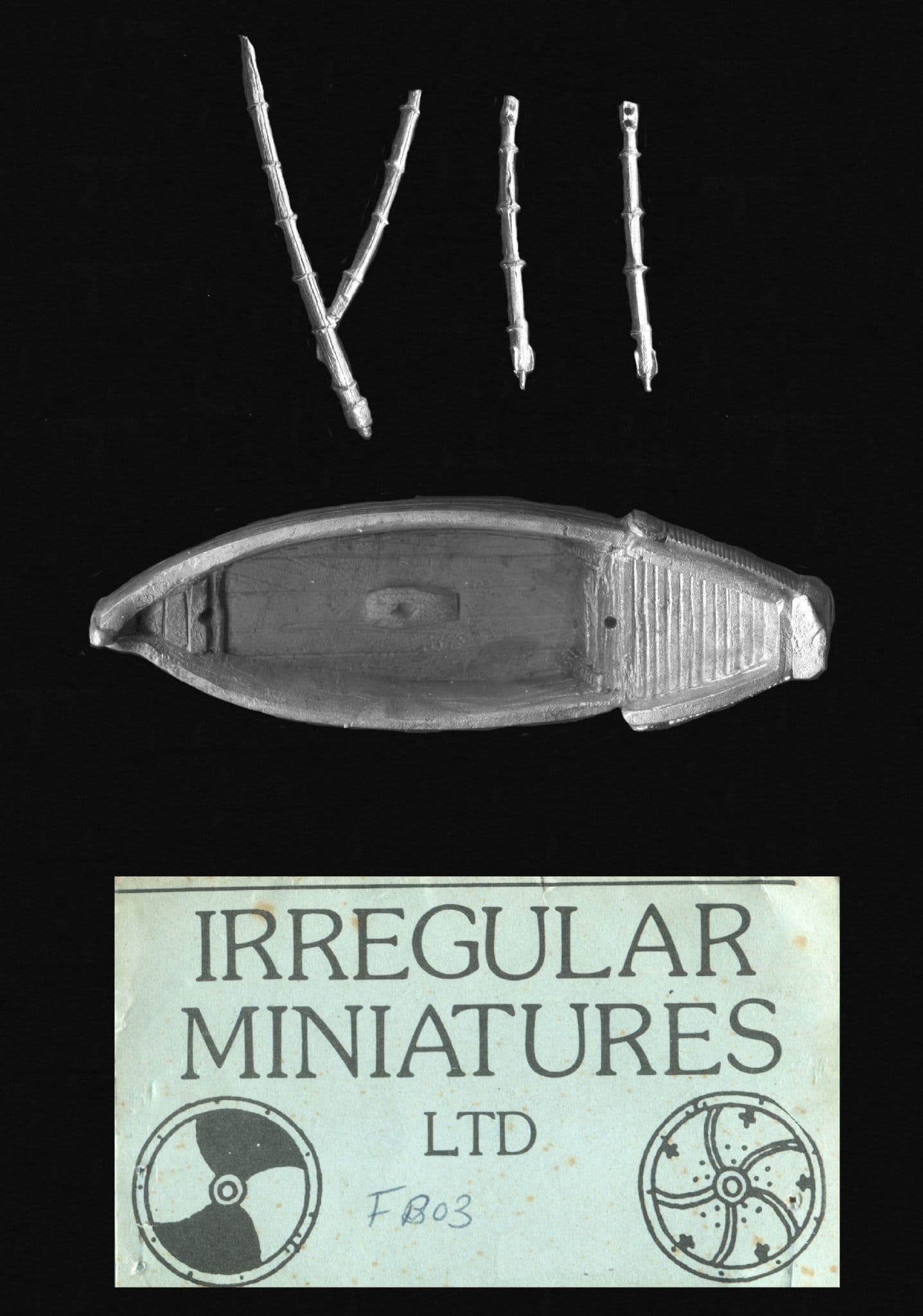 Irregular Miniatures Irregular Miniatures 1/300 scale 6mm FB03 Elven Sailing Boat