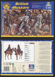 Italeri 1.72 scale 6052 Crimean War British Hussars (x 12 mounted figs)