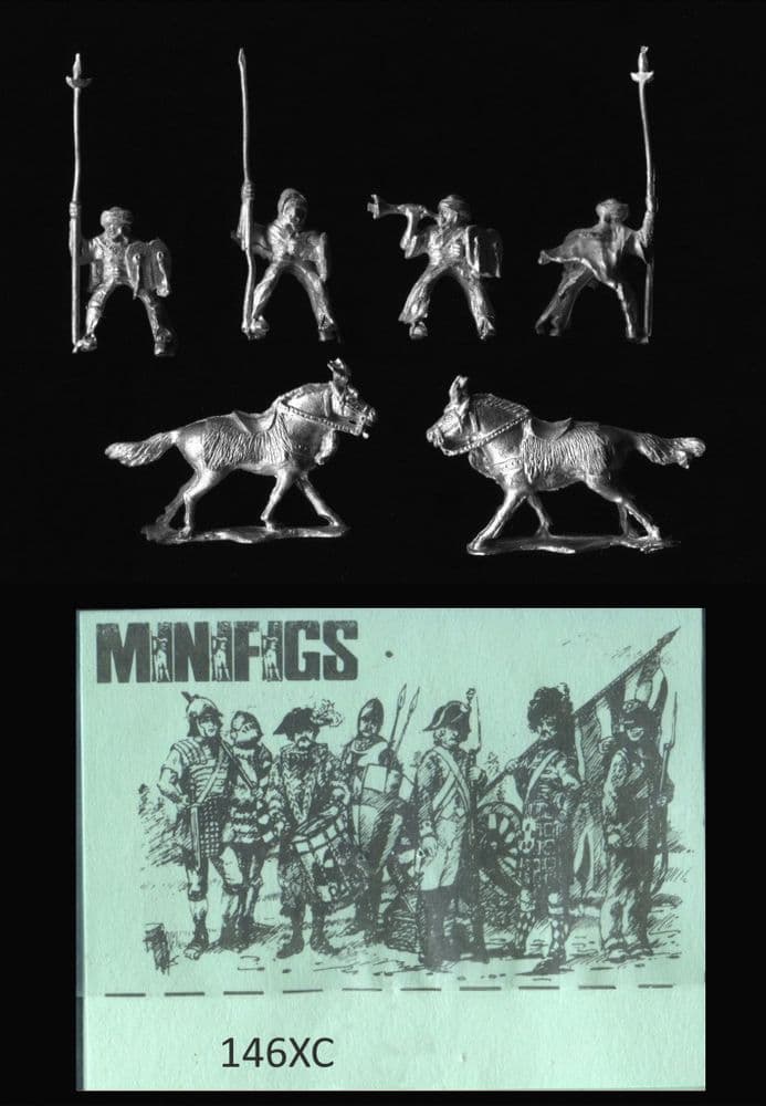 Minifigs 15mm 16th Century Moors 146XC Moorish Cavalry Command x 4