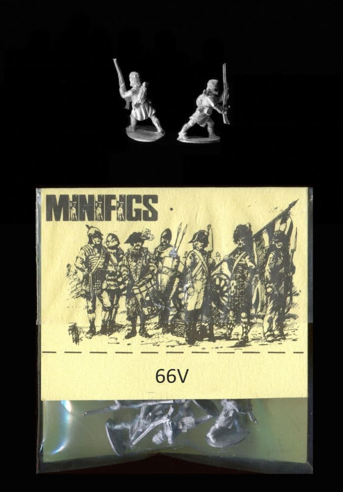 Minifigs 15mm French & Indian War 1754-1763 66V French Canadian Militia x 8
