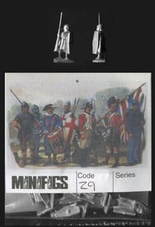 Minifigs 15mm Imperial Romans Z09 Augustan Auxiliary, Lancea (x 7 figs only)
