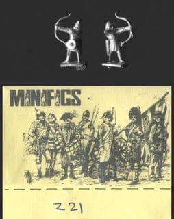 Minifigs 15mm Imperial Romans Z21 Archers 3rd/5th Century with Shield (x 8)