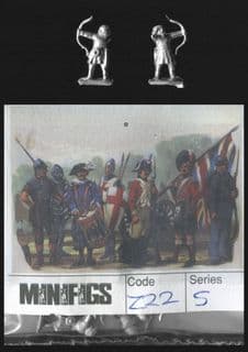 Minifigs 15mm Imperial Romans Z22 Archers 3rd/5th Century, Shield, Bareheaded (x 8)