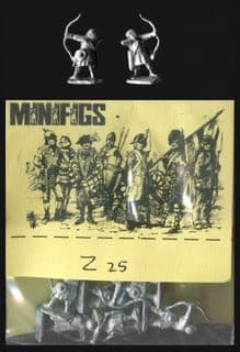 Minifigs 15mm Imperial Romans Z25 Early Byzantine Light Archers (493-578AD) x 8