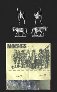 Minifigs 15mm Imperial Romans ZC03 Auxiliary Cavalry Late 1st/2nd Century (old style horses) (x 4)