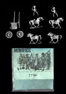 Minifigs 15mm Napoleonic Rev Wars 1THE 4-Horse Team with Indian/Arab Drivers