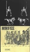Minifigs 15mm Renaissance Ottoman Turks 153XC Akinji Light Cavalry, Spear (x 4)