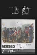 Minifigs 15mm Thirty Years War 131X Imperialist Musketeers Firing (x 8)