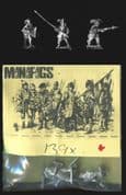 Minifigs 15mm Thirty Years War 139X French Foot Command (x 6)