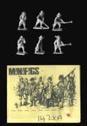 Minifigs 15mm Thirty Years War 142XA French/Swedish Artillerymen (x 6)