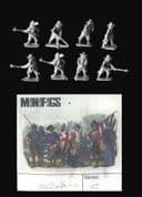 Minifigs 15mm Thirty Years War 142XA French/Swedish Artillerymen (x 8)