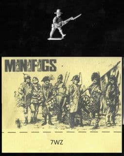 Minifigs 15mm World War I Anzac 7WZ Dismounted Light Horse Advancing (x 8 figs)