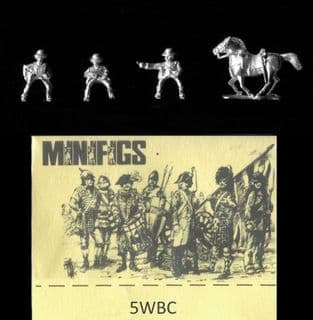 Minifigs 15mm World War I British 5WBC Cavalry Command (Steel Helmet) (x 3 models)