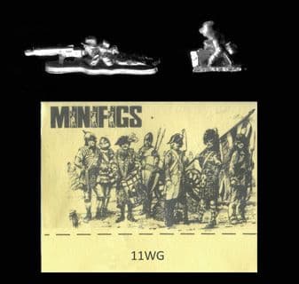 Minifigs 15mm World War I German 11WG Machine Gun & Crew (Steel Helmet) (x 1 model only)