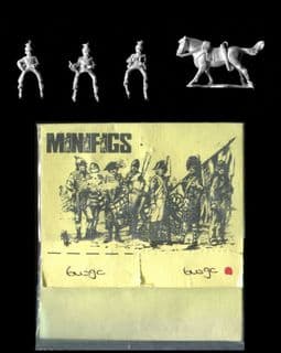 Minifigs 15mm World War I German 6WGC Lancer Command (x 3 mtd figs)