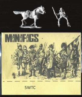 Minifigs 15mm World War I Turkish 5WTC Syrian Auxiliary Cavalry with Rifle (x 4 mtd fig)