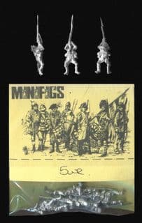 Minifigs 15mm WWI Russian 5WR Infantry Lying Prone Firing (8)